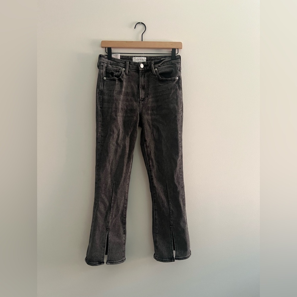 Dear John Jeanne Flare Jeans Black Wash Size 27